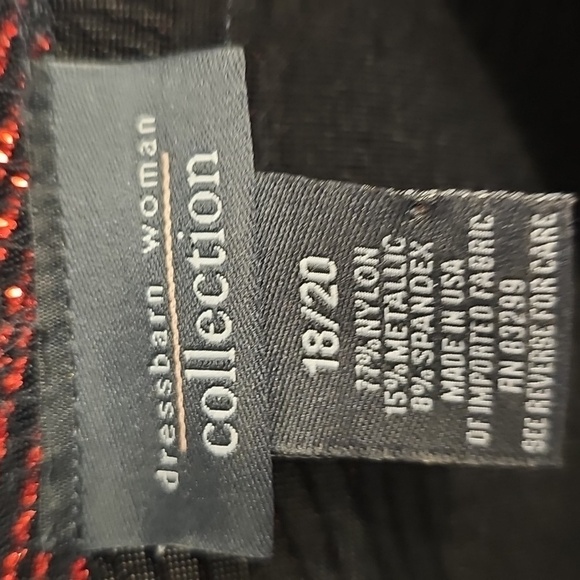 Dressbarn Women's Plus 2 Piece Elegant Swirl Designed Cocktail Cami/Jacket Set - Picture 4 of 7